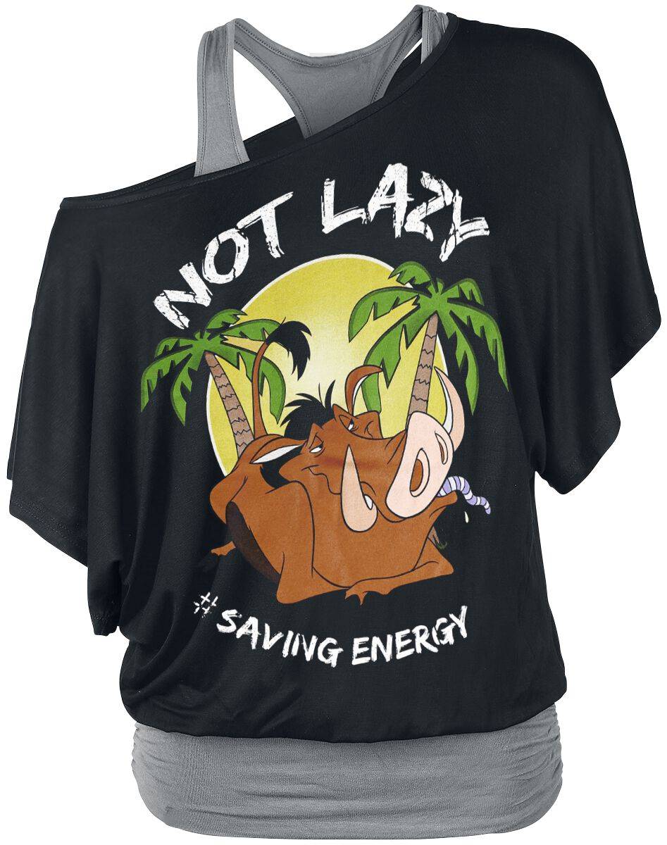 EMP "Not Lazy" T-Shirt schwarz/grau von Der König der Löwen