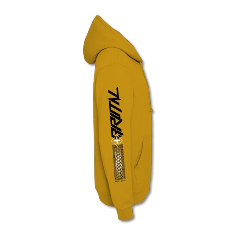 EMP "NXT LVL Hoodie Mustard" Kapuzenpullover Senfgelb Von Brutal Knack