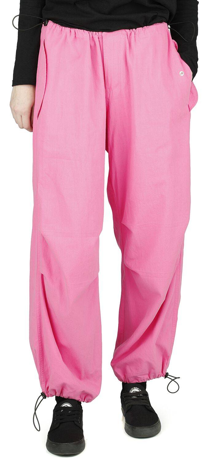 EMP "Nyx Wide Leg Trousers" Stoffhose Pink Von Banned Alternative