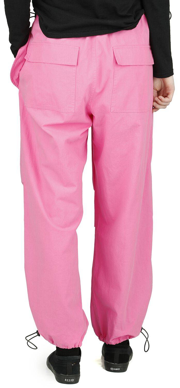 EMP "Nyx Wide Leg Trousers" Stoffhose Pink Von Banned Alternative