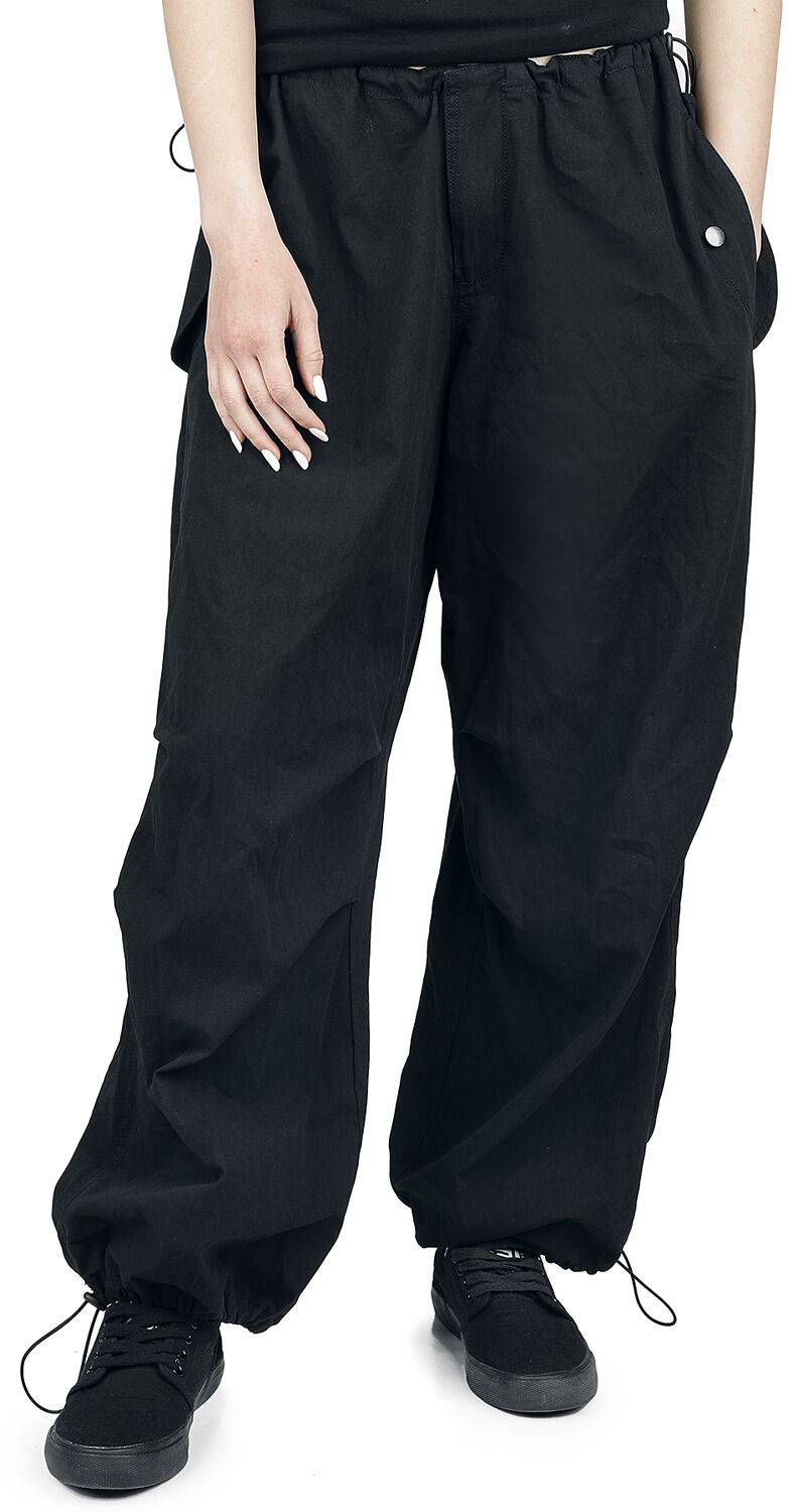 EMP "Nyx Wide Leg Trousers" Stoffhose Schwarz Von Banned Alternative