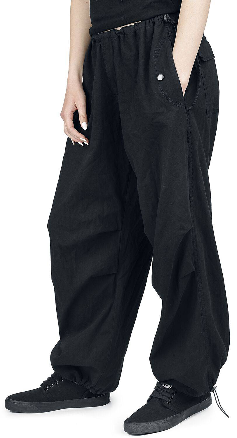 EMP "Nyx Wide Leg Trousers" Stoffhose Schwarz Von Banned Alternative