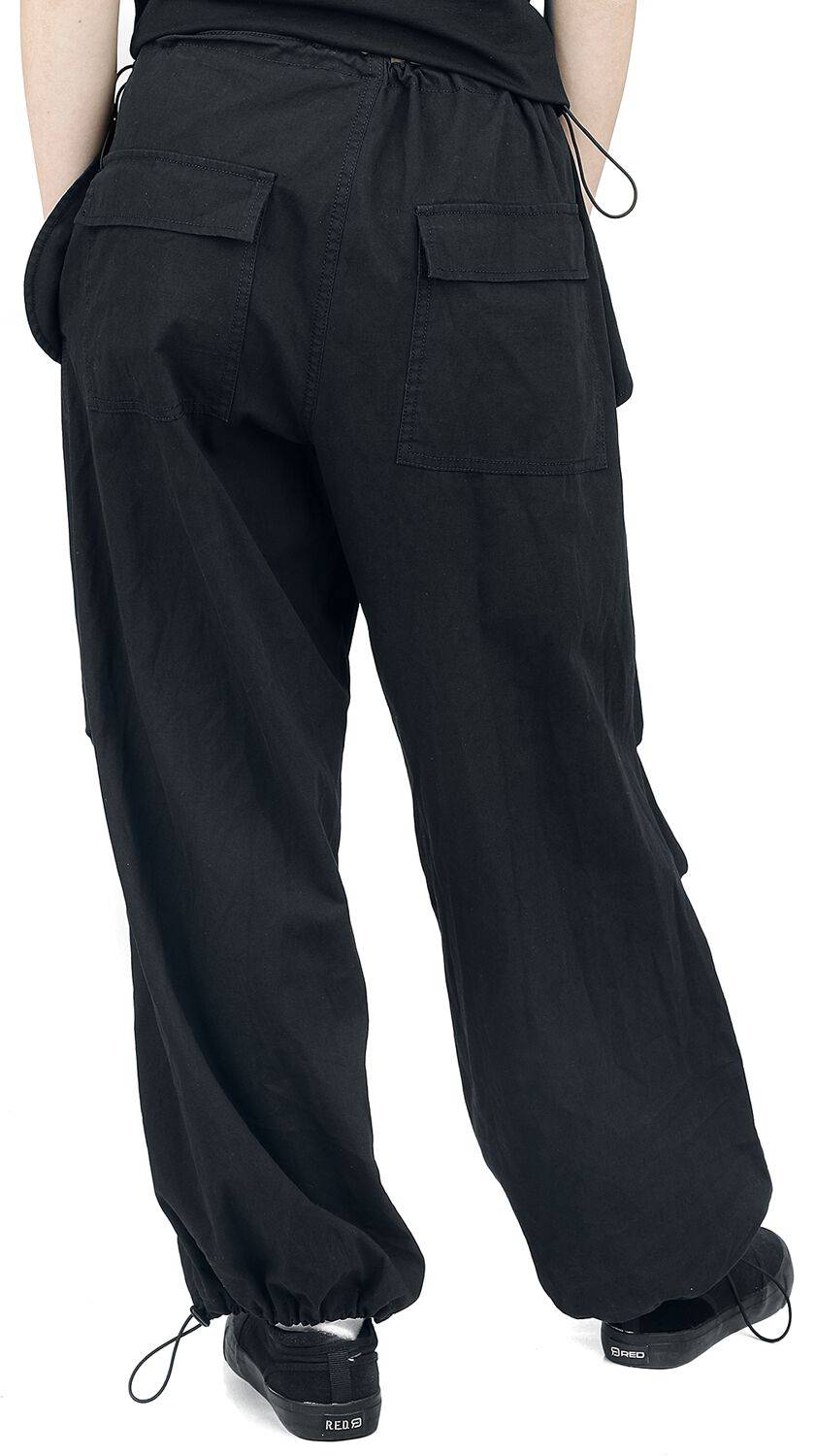 EMP "Nyx Wide Leg Trousers" Stoffhose Schwarz Von Banned Alternative