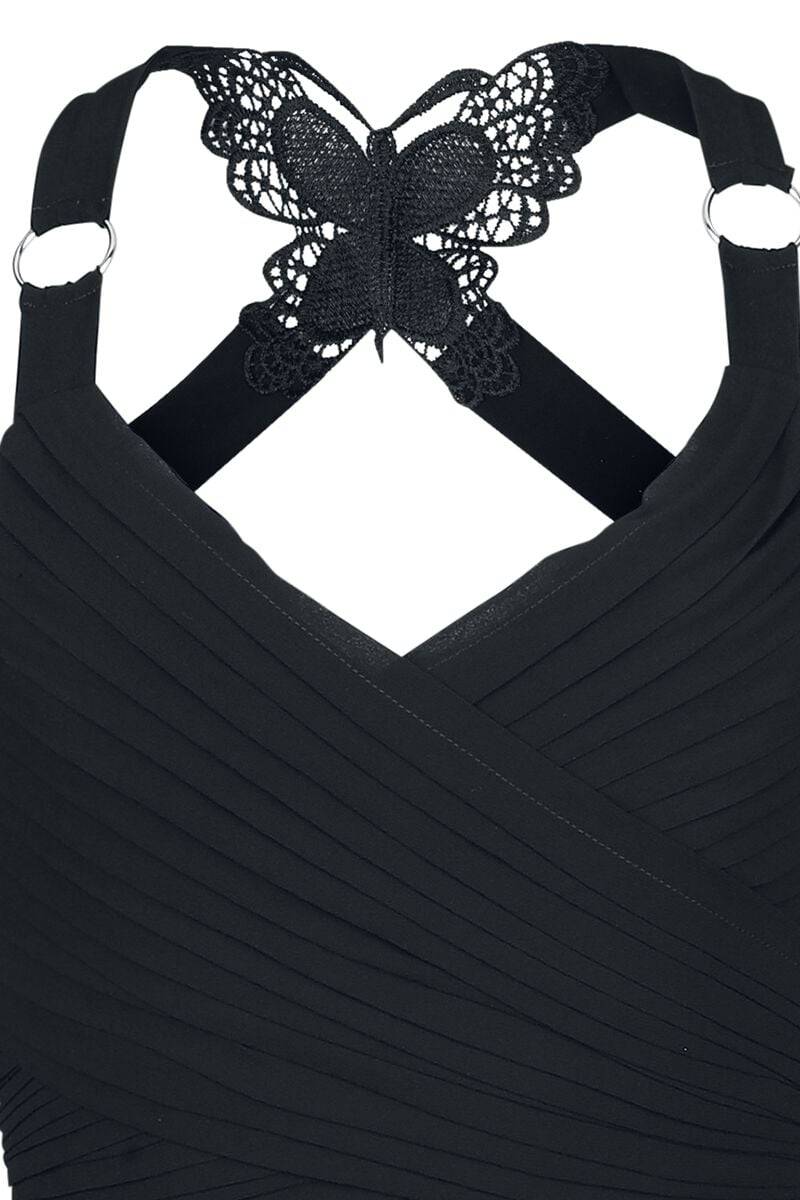 EMP "Ocultica" Mittellanges Kleid Schwarz Von Ocultica