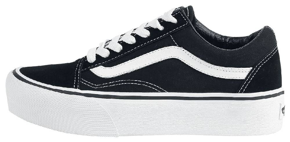 EMP "Old Skool Platform" Creepers Schwarz/weiß Von Vans
