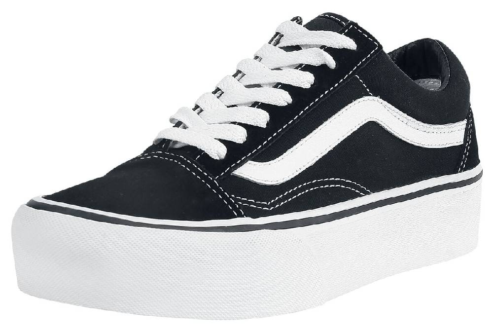 EMP "Old Skool Platform" Creepers schwarz/weiß von Vans
