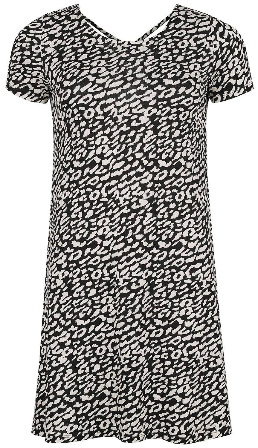 EMP "Onlbera back Lace up S/S Dress JRS NOOS" Kurzes Kleid leopard von Only