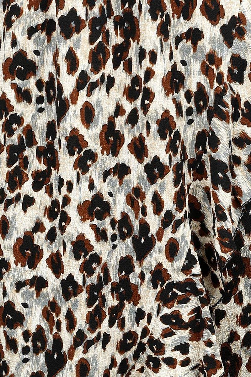 EMP "Onlcarly Flounce Long Skirt WVN NOOS" Mittellanger Rock Leopard Von Only