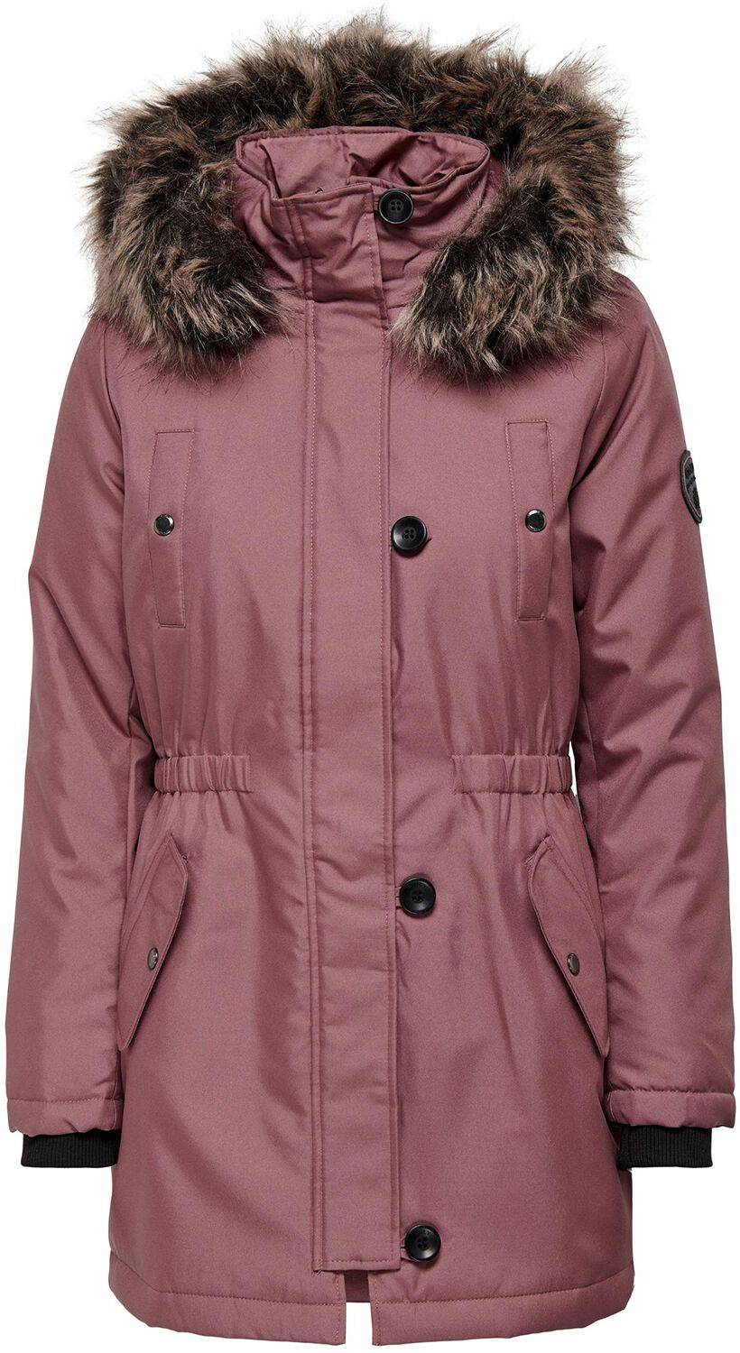 EMP "ONLIris Fur Winter Parka" Winterjacke altrosa von Only