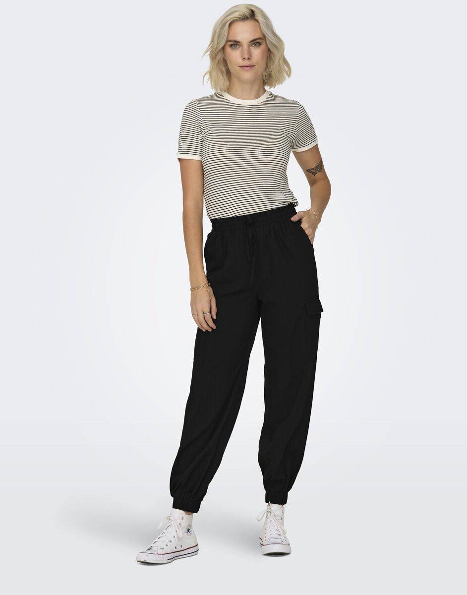 EMP "Onlkatinka Cargo Pant" Stoffhose schwarz von Only