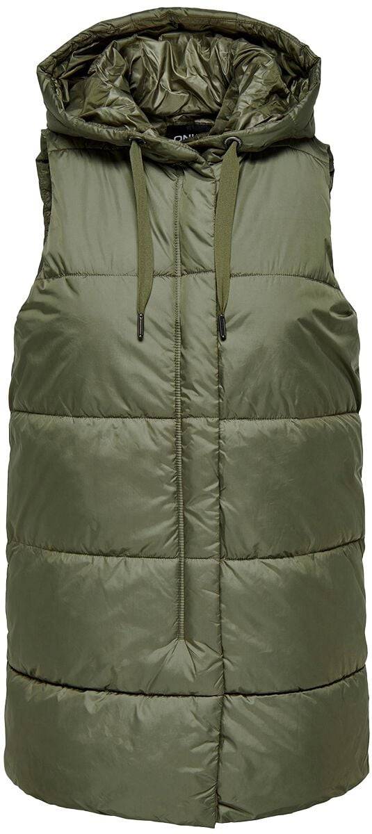 EMP "ONLNewasta Puffer Waistcoat" Weste oliv von Only