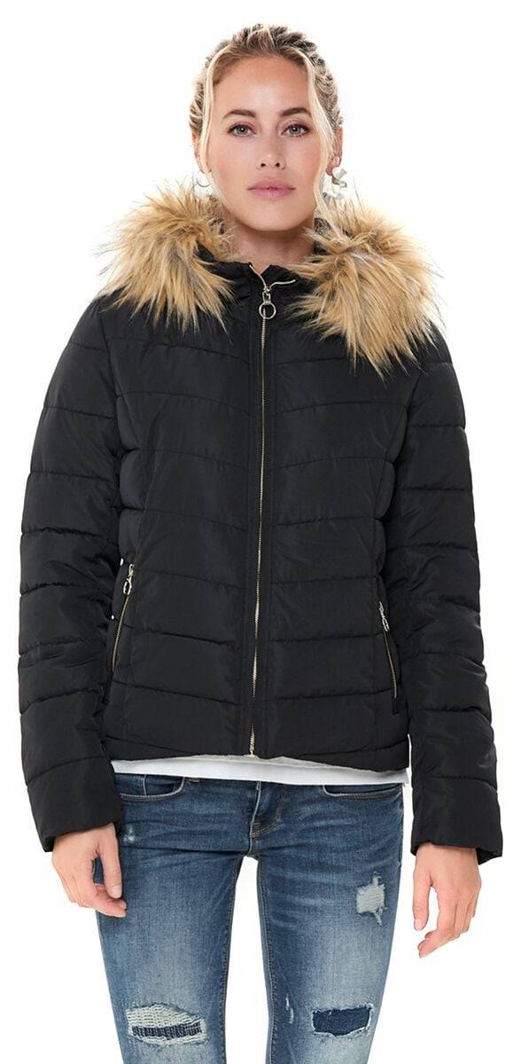 EMP "ONLNewellan Quilted Hood Jacket" Winterjacke Schwarz Von Only
