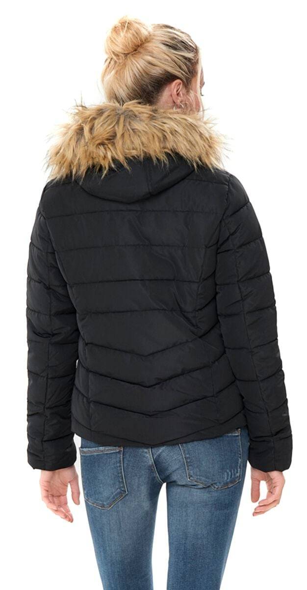 EMP "ONLNewellan Quilted Hood Jacket" Winterjacke Schwarz Von Only