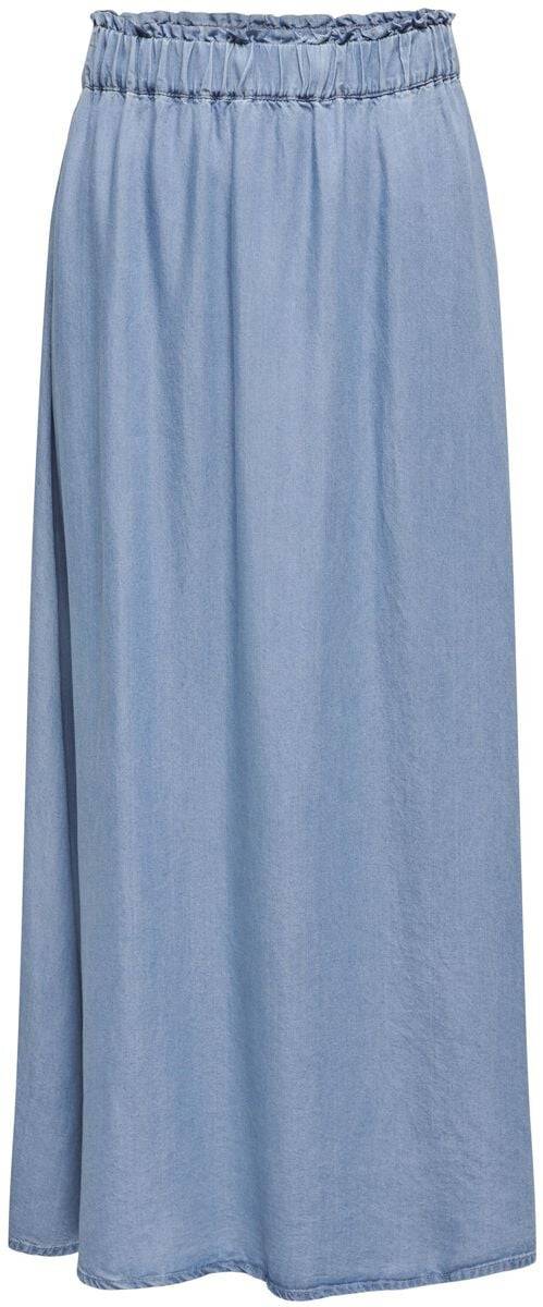 EMP "Onlpema Venedig Long skirt DNM NOOS" Langer Rock hellblau von Only