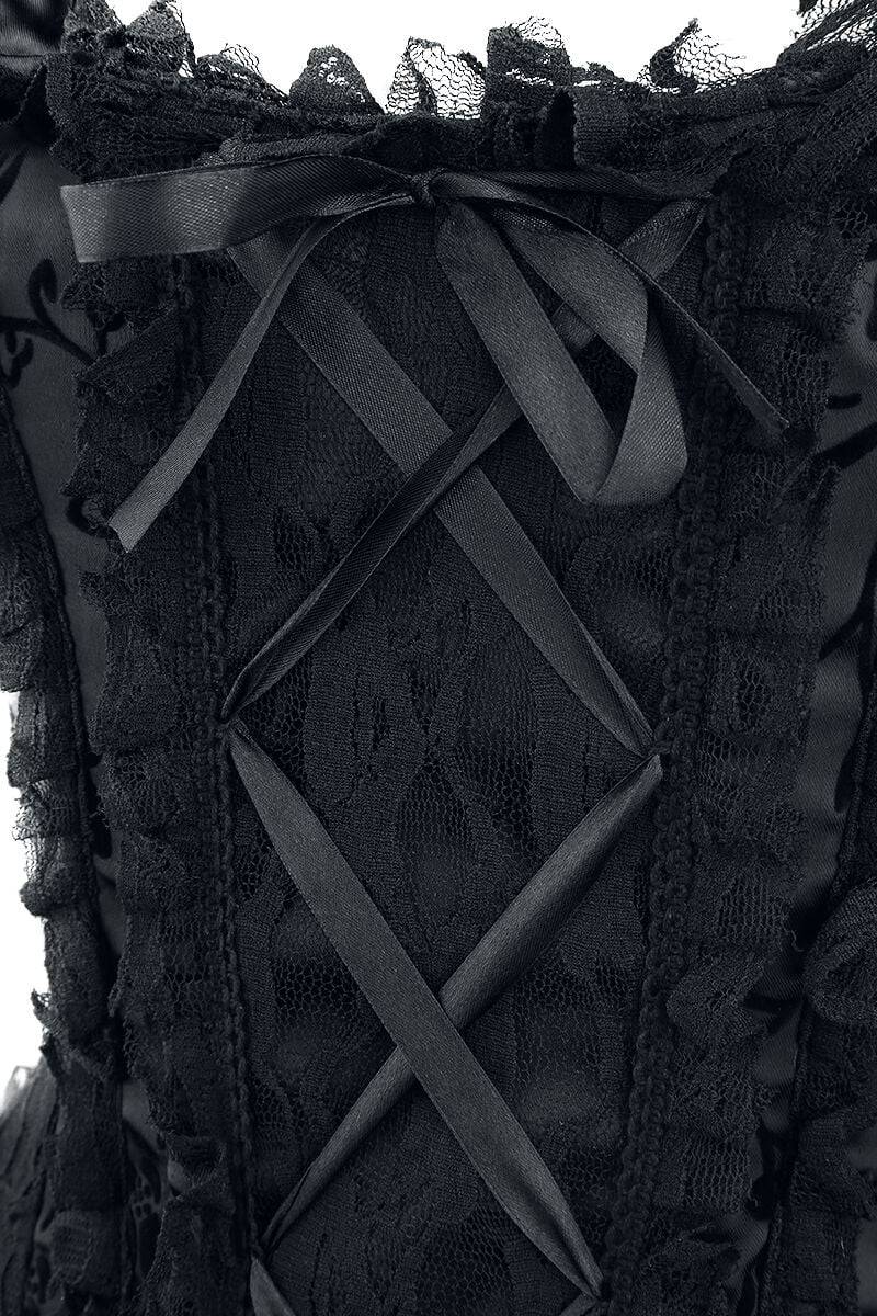 EMP "Ophelie Dress" Langes Kleid Schwarz Von Burleska