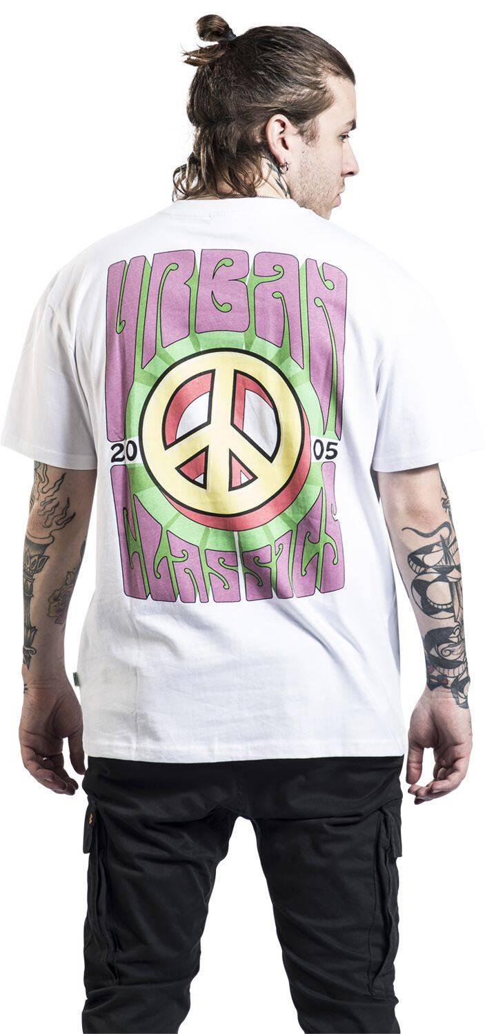 EMP "Organic Big Peace Tee" T-Shirt Weiß Von Urban Classics