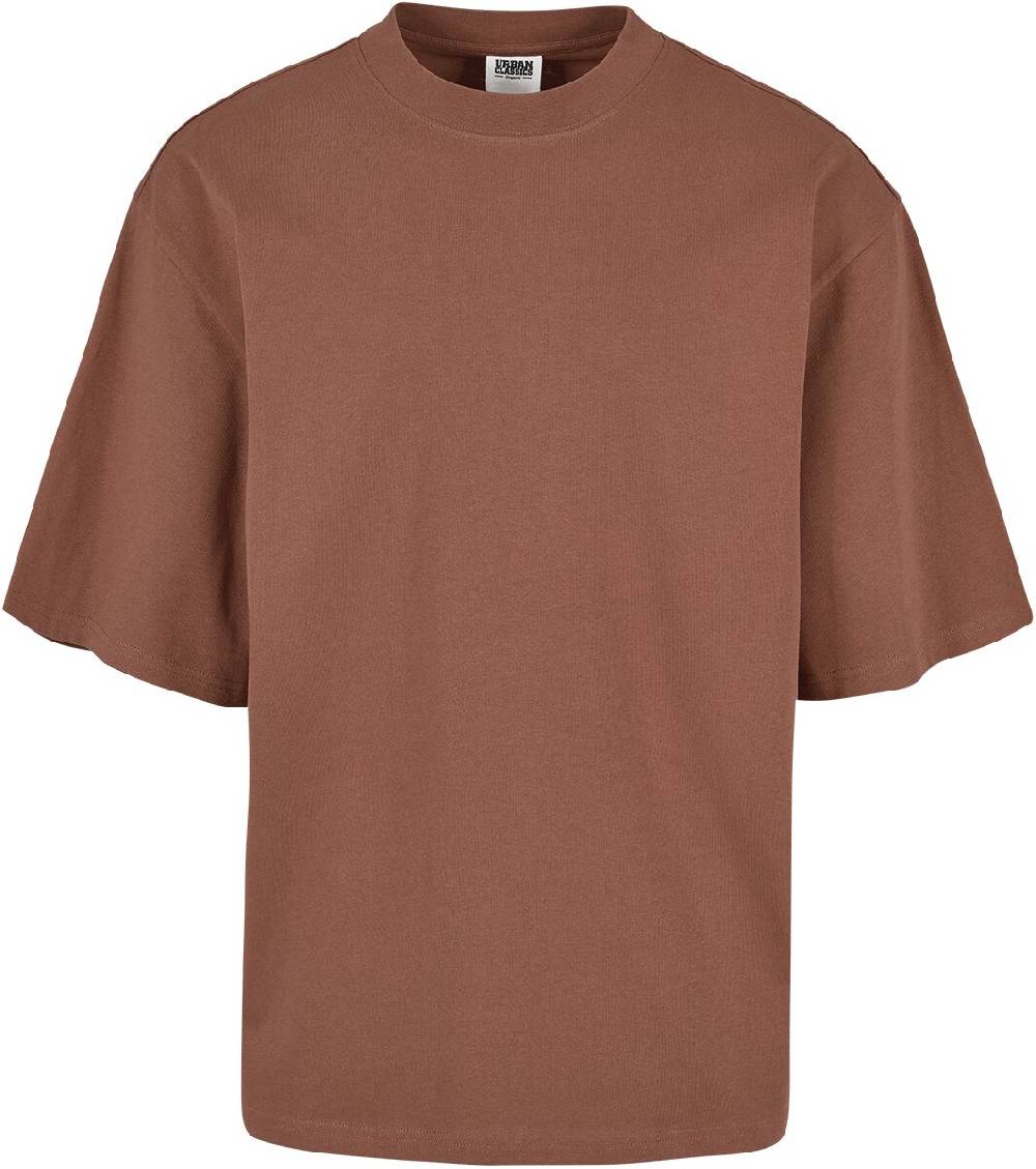EMP "Organic Oversized Sleeve Tee" T-Shirt rotbraun von Urban Classics
