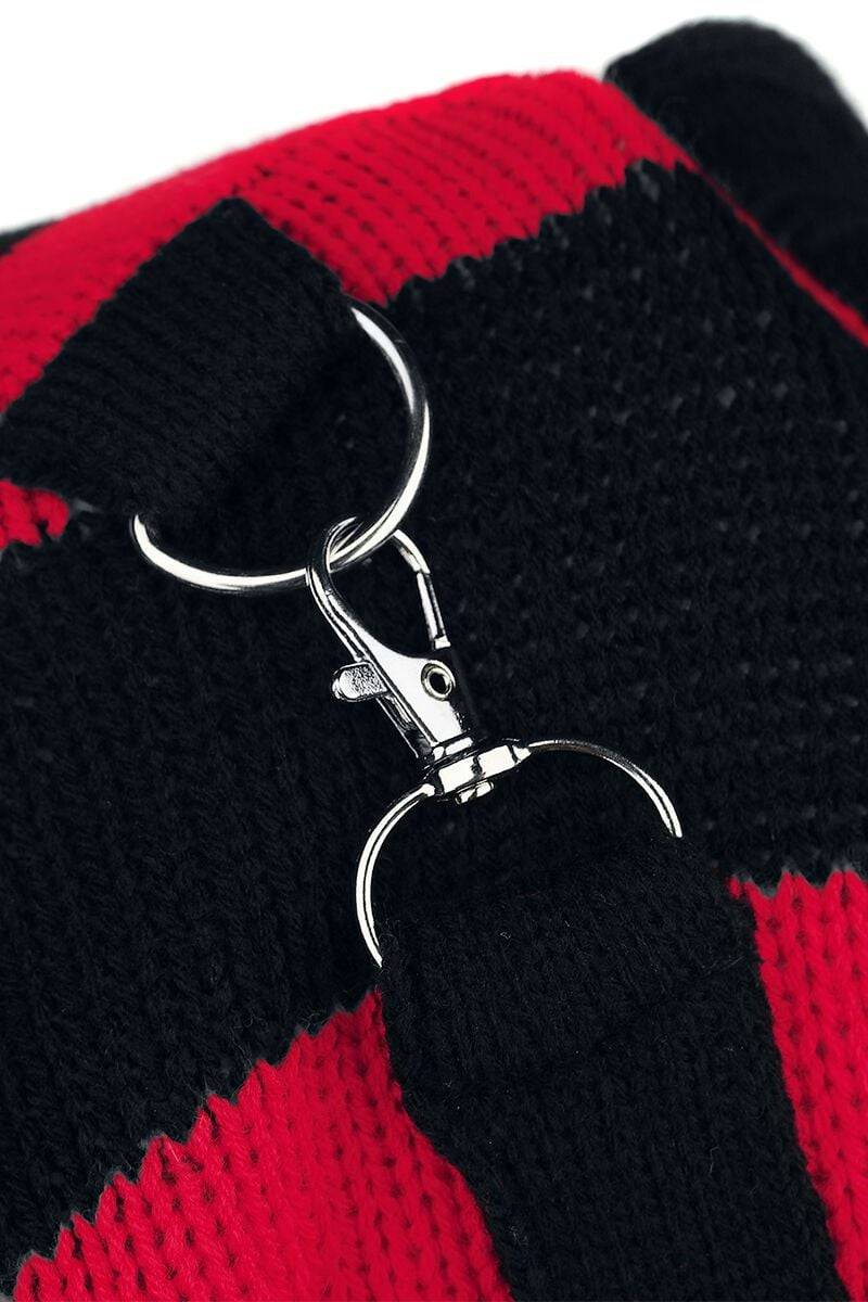EMP "Oriana Jumper" Strickpullover Rot/schwarz Von Heartless