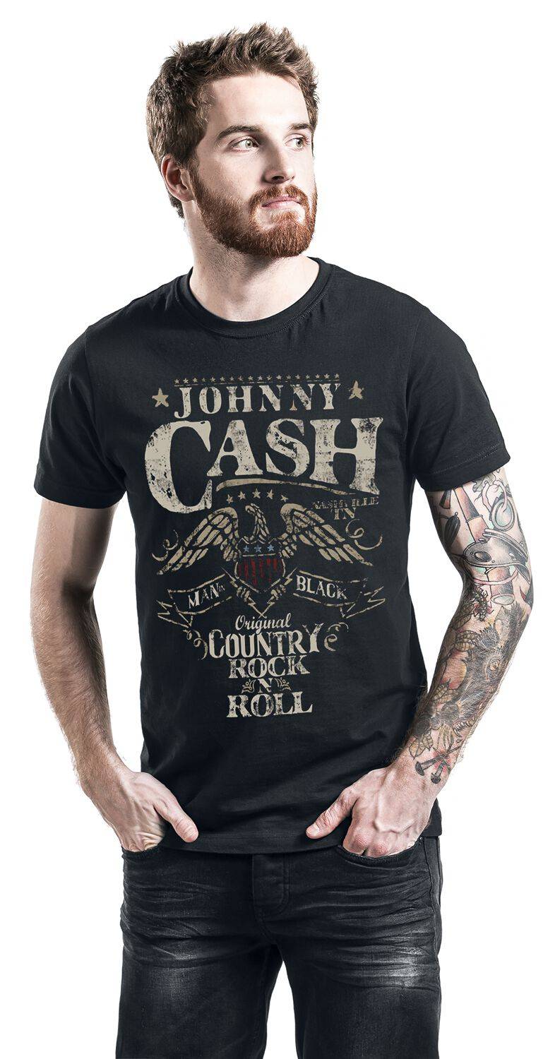 EMP "Original Country Rock N Roll" T-Shirt Schwarz Von Johnny Cash