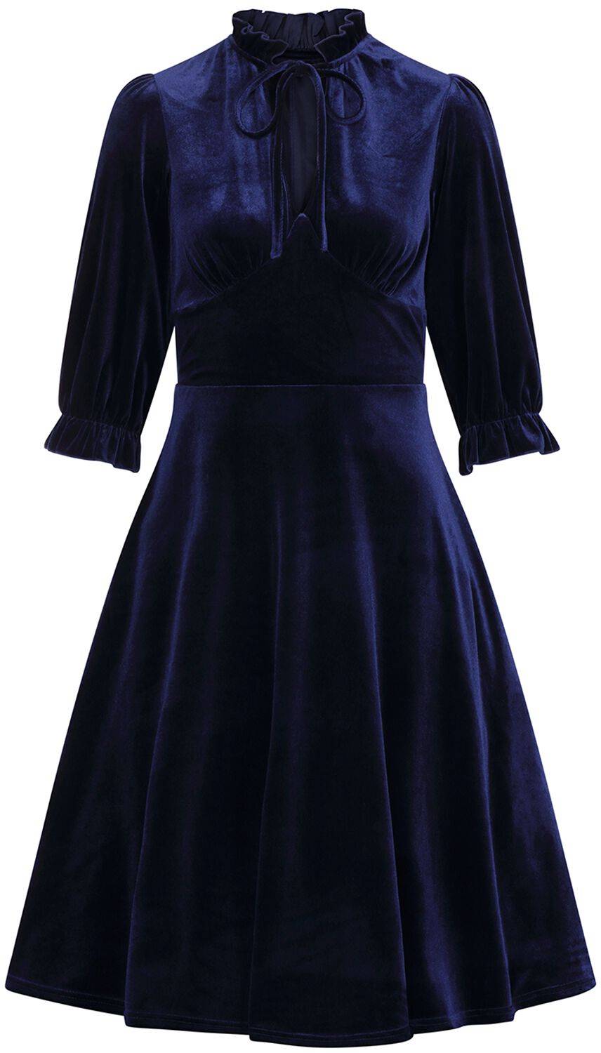 EMP "Orion Dress" Mittellanges Kleid blau von Hell Bunny