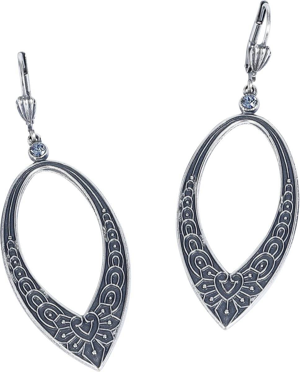 EMP "Ornamental Blue" Ohrring silberfarben von Krikor
