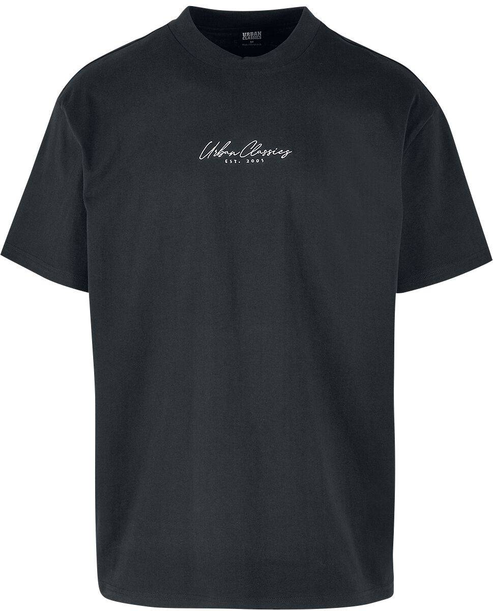 EMP "Oversized Mid Embroidery Tee" T-Shirt schwarz von Urban Classics