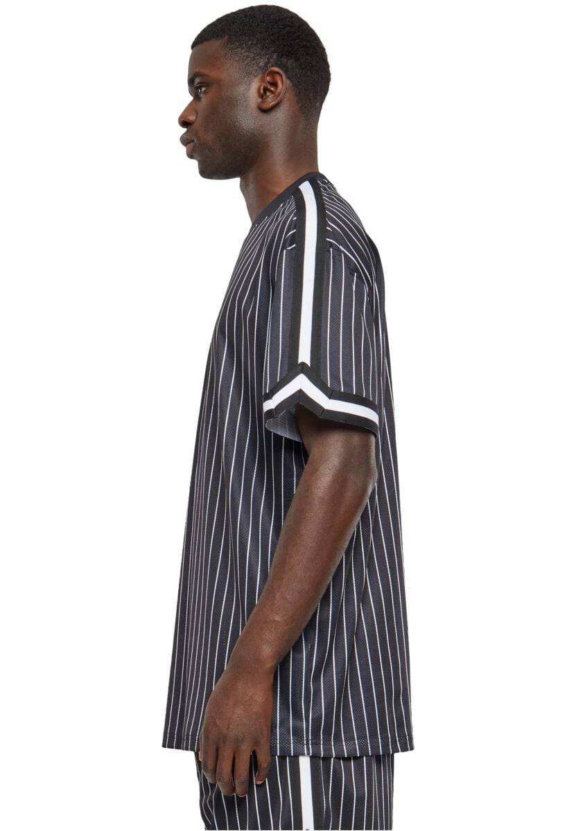 EMP "Oversized Striped Mesh Tee" T-Shirt Schwarz/weiß Von Urban Classics