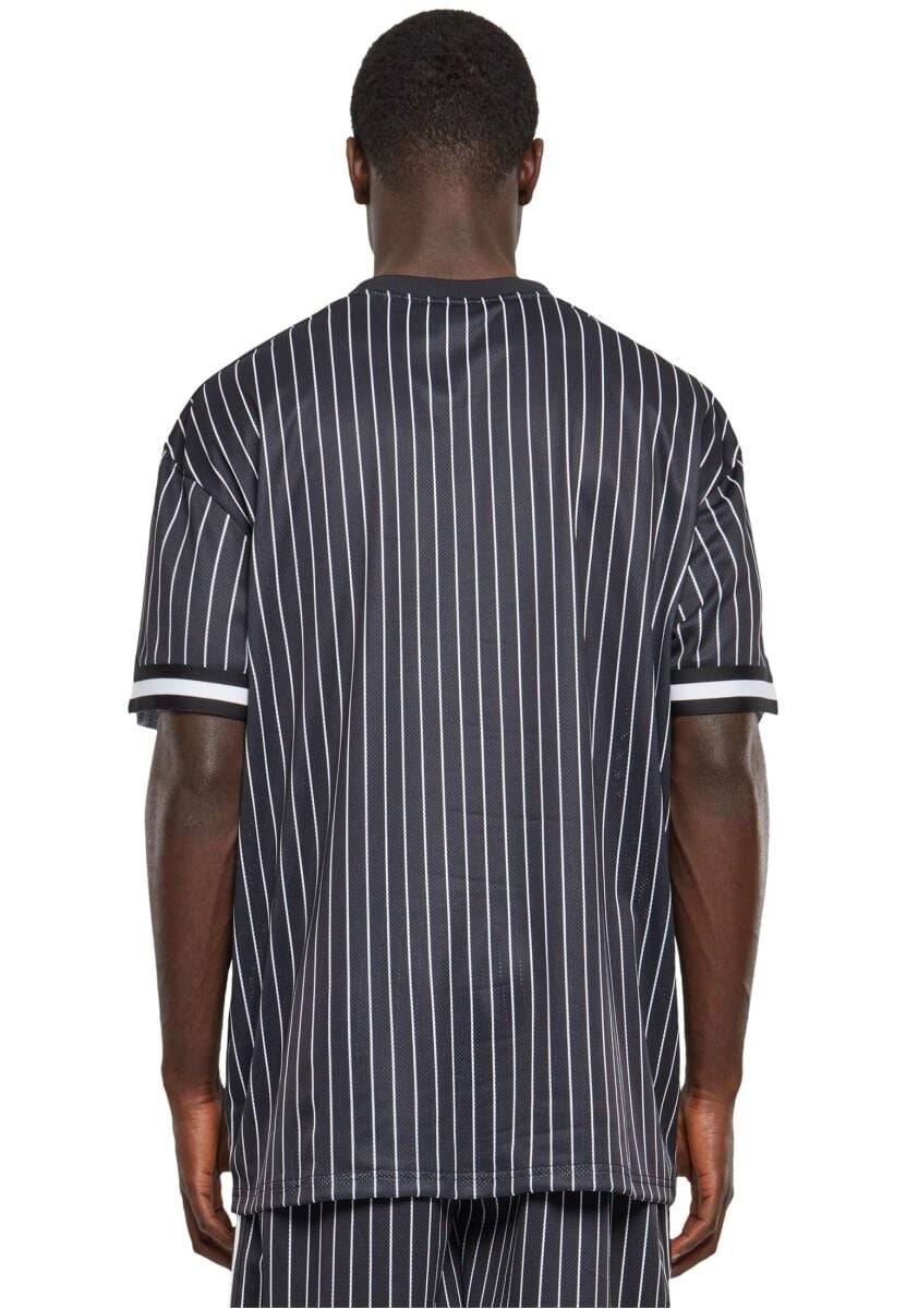EMP "Oversized Striped Mesh Tee" T-Shirt Schwarz/weiß Von Urban Classics