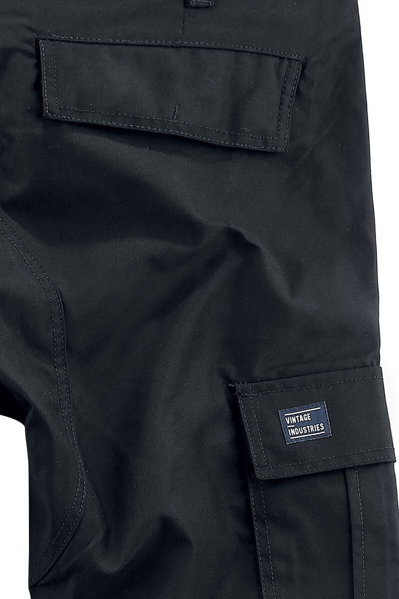 EMP "Owen Pants" Cargohose Schwarz Von Vintage Industries