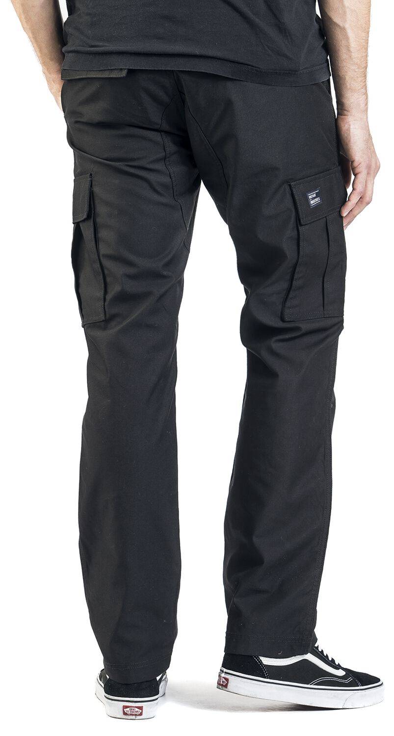 EMP "Owen Pants" Cargohose Schwarz Von Vintage Industries