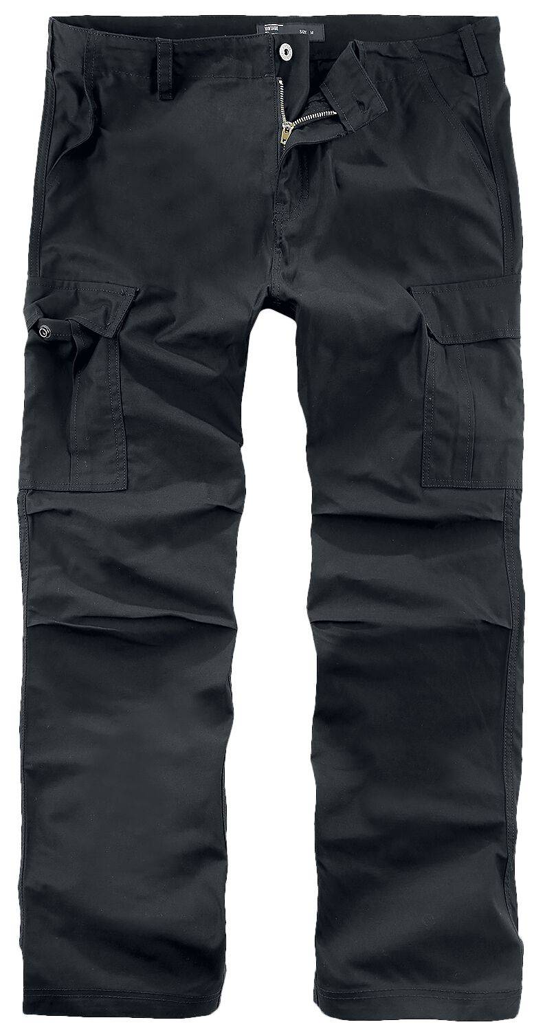 EMP "Owen Pants" Cargohose schwarz von Vintage Industries