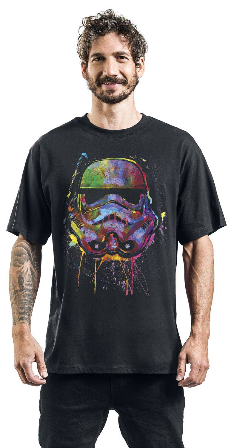 EMP "Paint Splats Helmet" T-Shirt Schwarz Von Star Wars