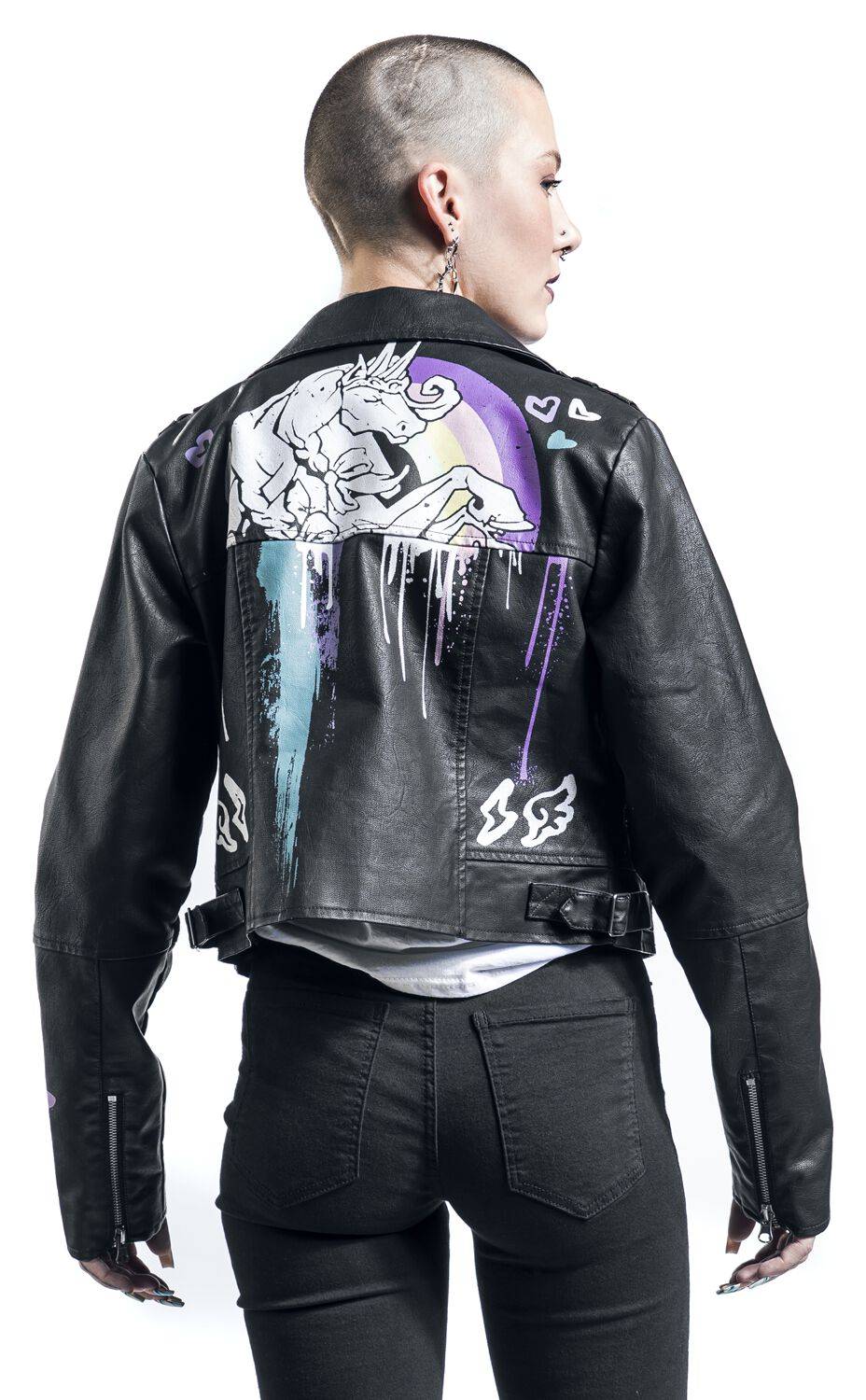 EMP "Paladin" Kunstlederjacke Schwarz Von Tiny Tina's Wonderlands