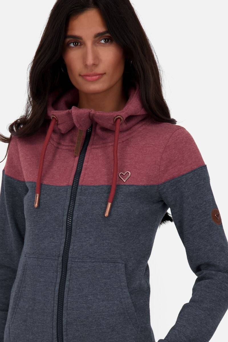 EMP "PalinaAK A Hooded Sweat Jacket" Kapuzenjacke Rot Von Alife And Kickin