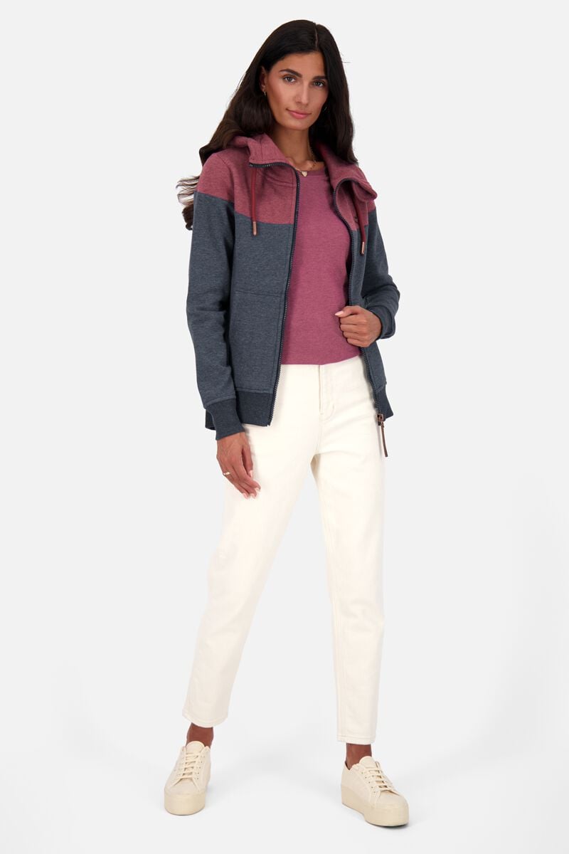 EMP "PalinaAK A Hooded Sweat Jacket" Kapuzenjacke Rot Von Alife And Kickin