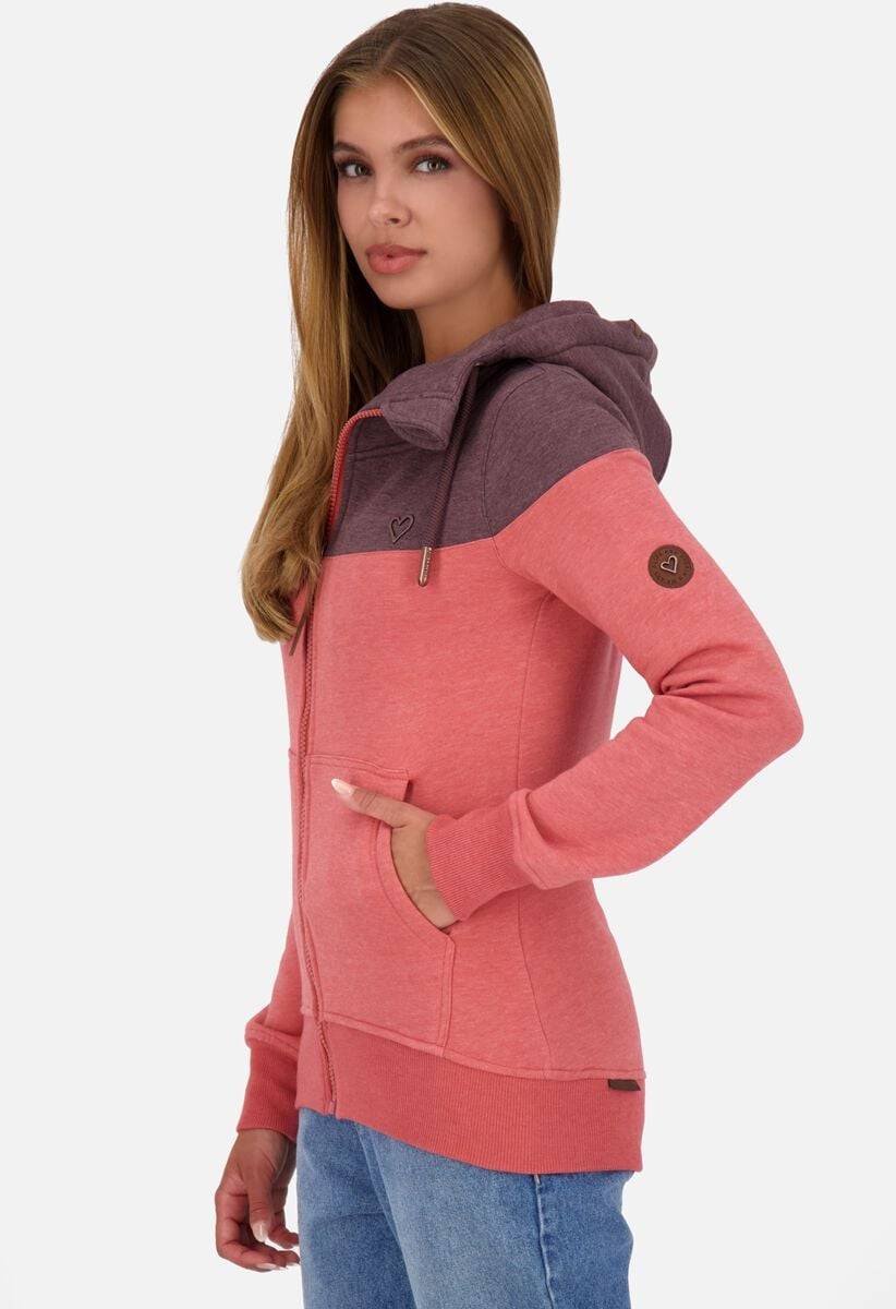 EMP "PalinaAK A Hooded Sweat Jacket" Kapuzenjacke Rot Von Alife And Kickin