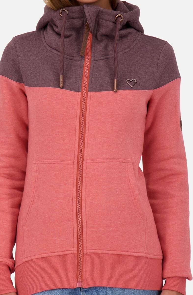 EMP "PalinaAK A Hooded Sweat Jacket" Kapuzenjacke Rot Von Alife And Kickin