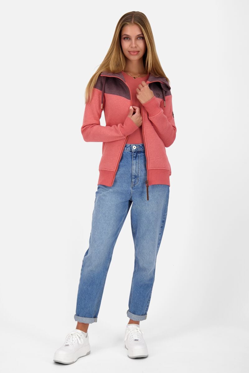 EMP "PalinaAK A Hooded Sweat Jacket" Kapuzenjacke Rot Von Alife And Kickin