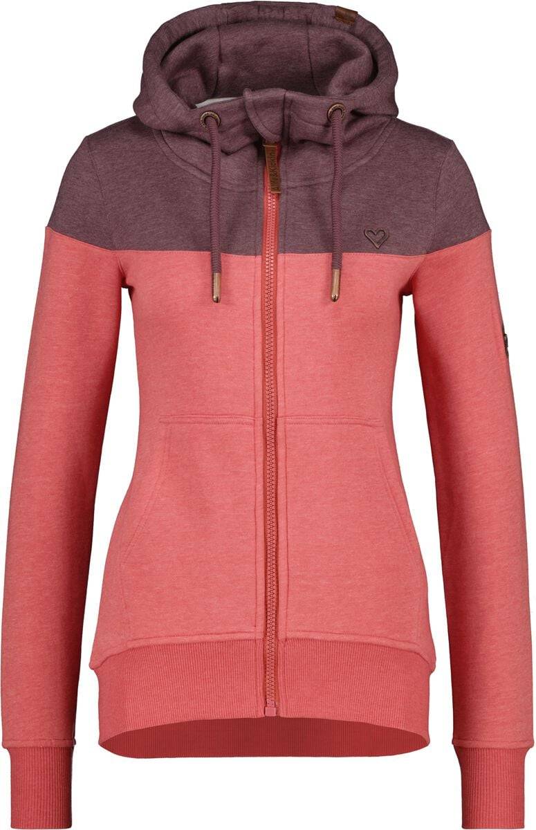 EMP "PalinaAK A Hooded Sweat Jacket" Kapuzenjacke rot von Alife and Kickin