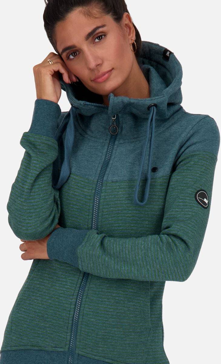 EMP "PalinaAK Z Hooded Sweat Jacket" Kapuzenjacke Blau Von Alife And Kickin