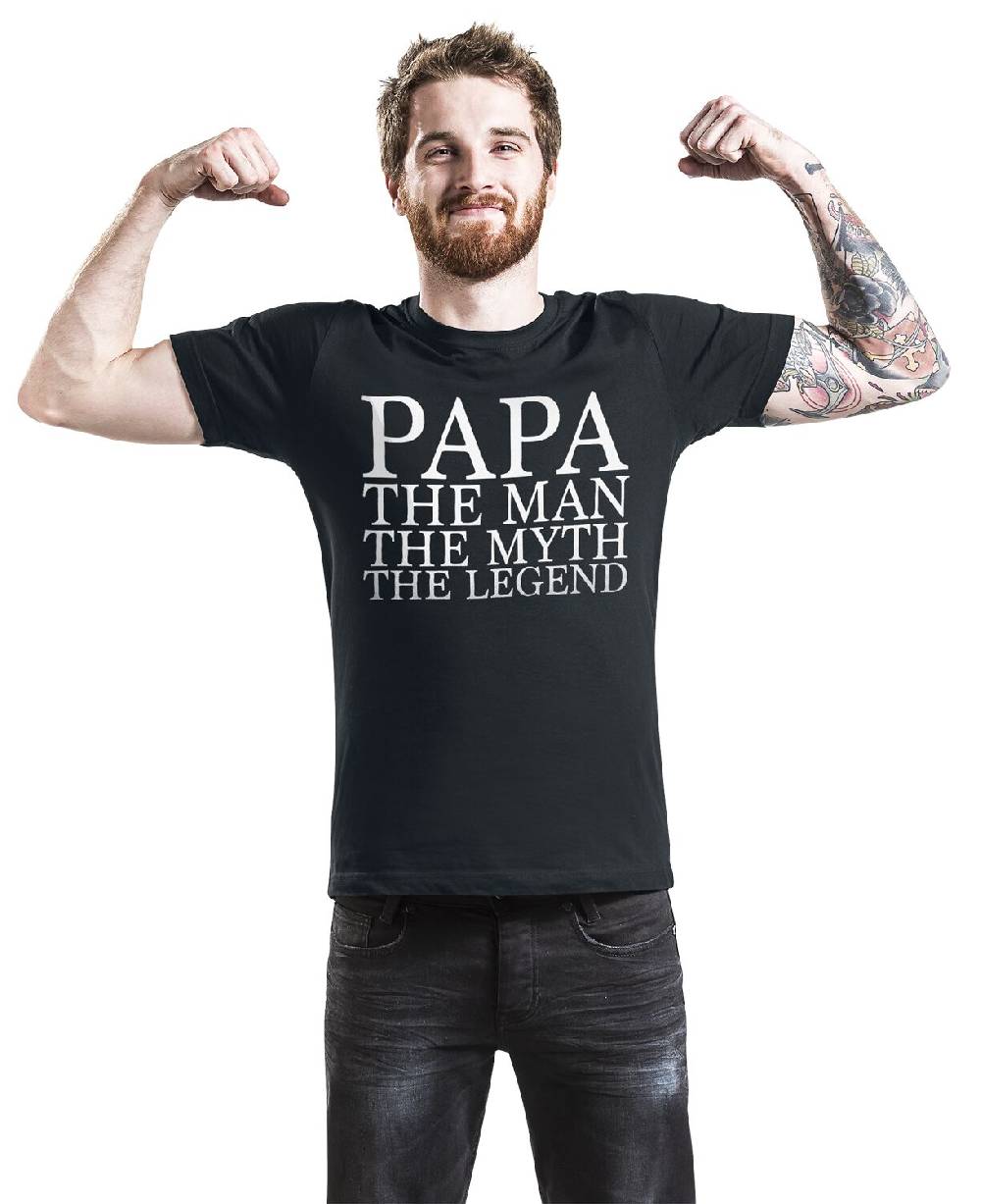 EMP "Papa - The Man" T-Shirt Schwarz Von Familie & Freunde
