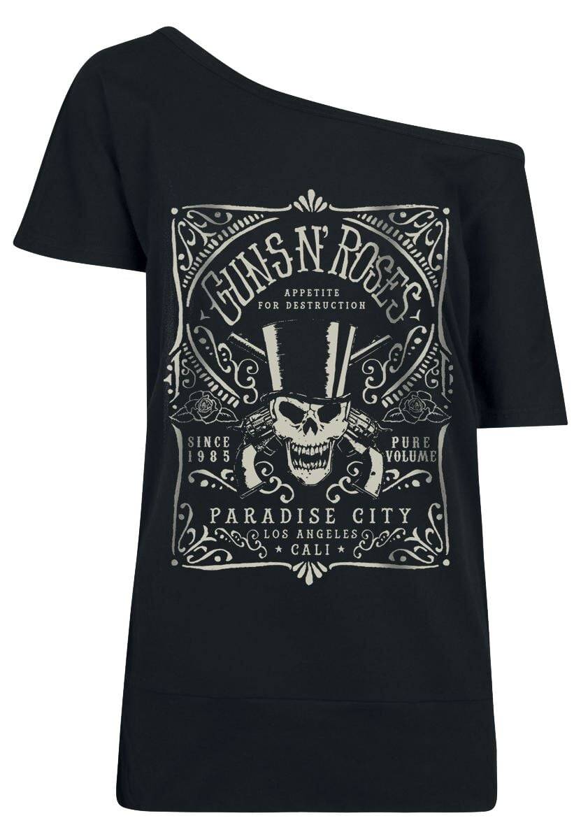 EMP "Paradise City Label" T-Shirt schwarz von Guns N' Roses