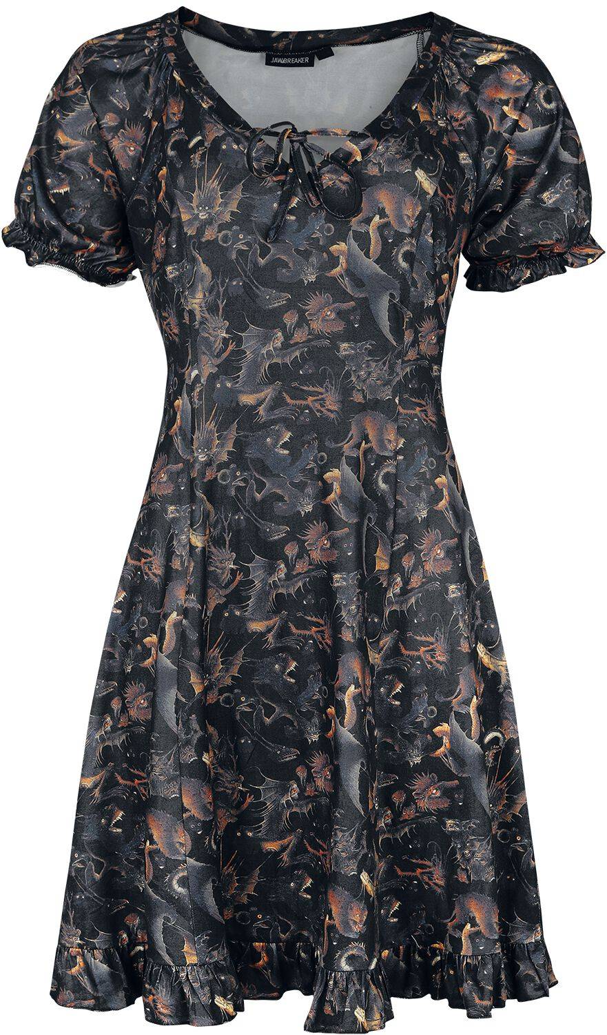 EMP "Paradise Lost Dress" Kurzes Kleid multicolor von Jawbreaker