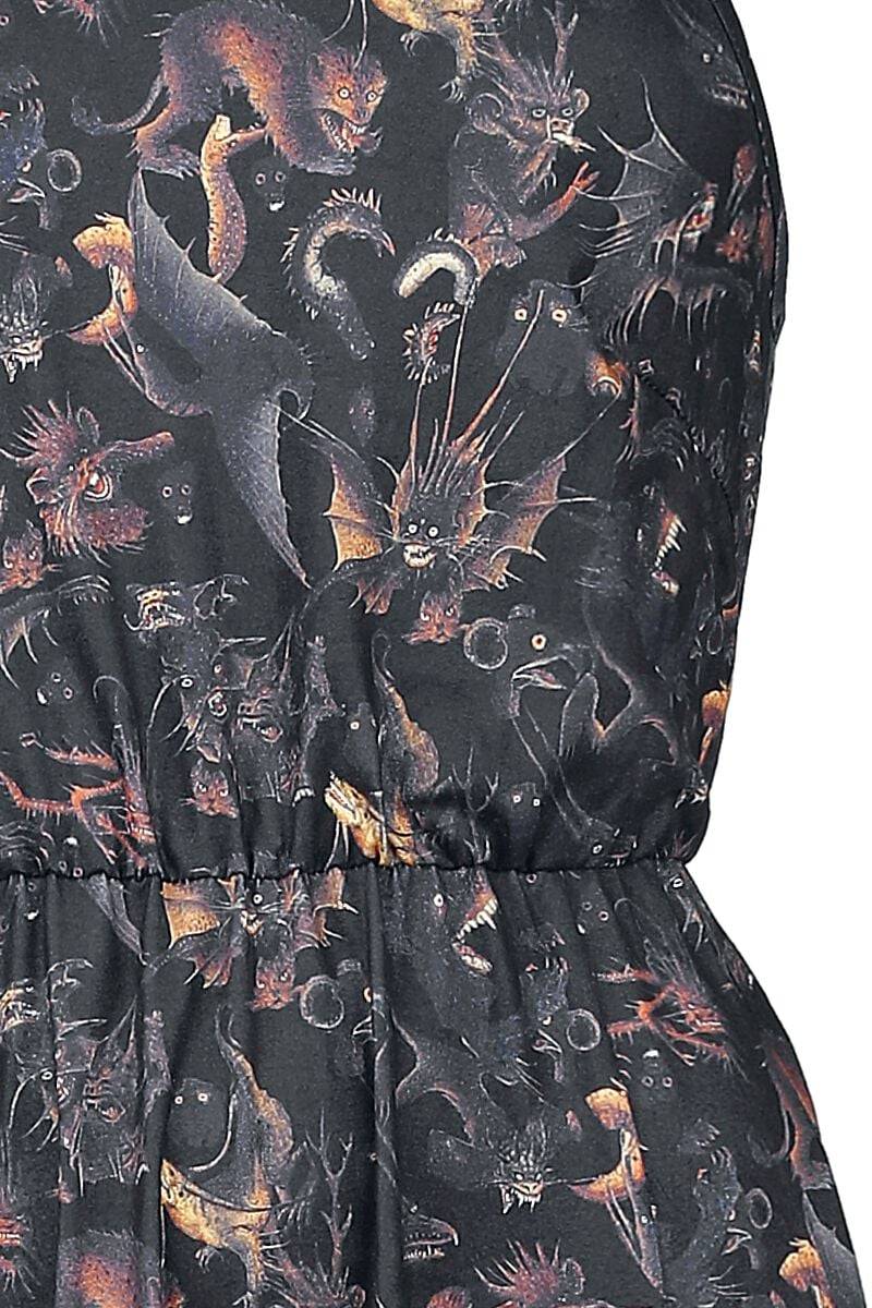 EMP "Paradise Lost Dress" Langes Kleid Multicolor Von Jawbreaker