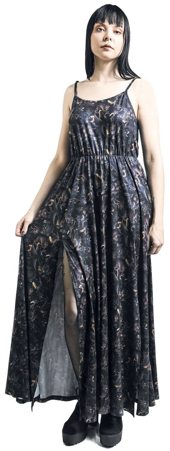 EMP "Paradise Lost Dress" Langes Kleid Multicolor Von Jawbreaker