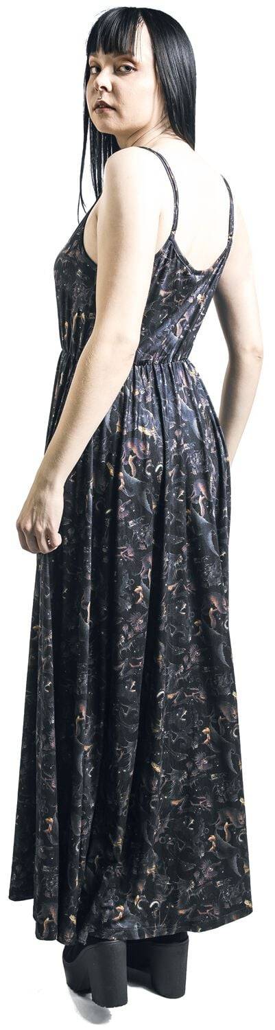 EMP "Paradise Lost Dress" Langes Kleid Multicolor Von Jawbreaker