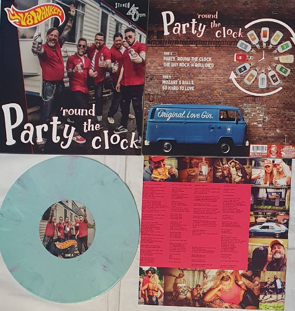 EMP "Party 'round the clock" Single marmoriert von V8 Wankers
