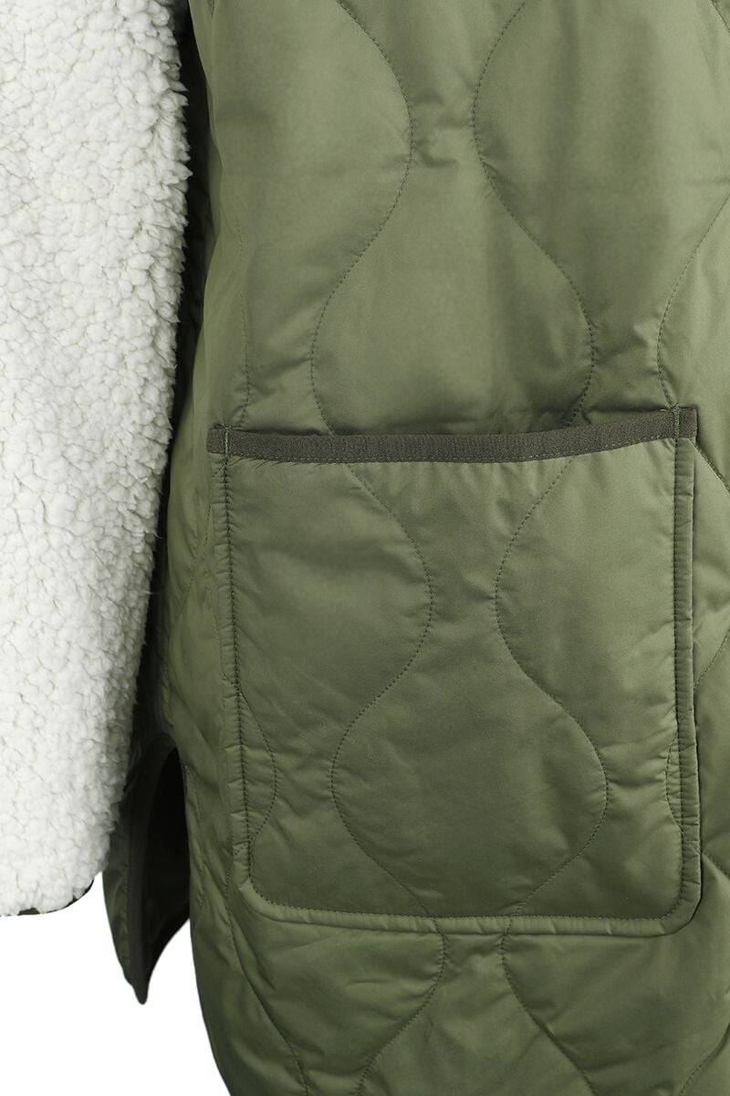 EMP "Peake Quilted Liner Coat Amusement 66" Mantel Oliv Von Vans