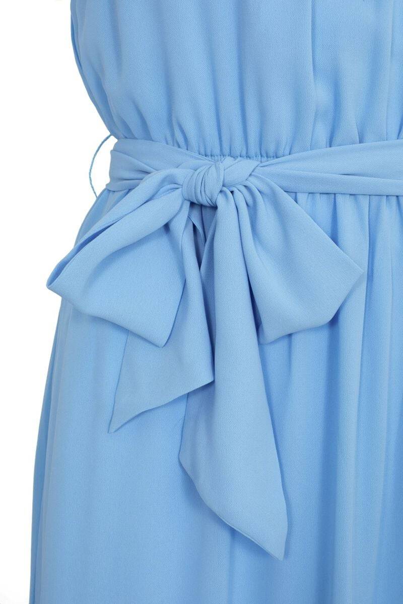 EMP "Pearl Dress" Mittellanges Kleid Blau Von Hell Bunny