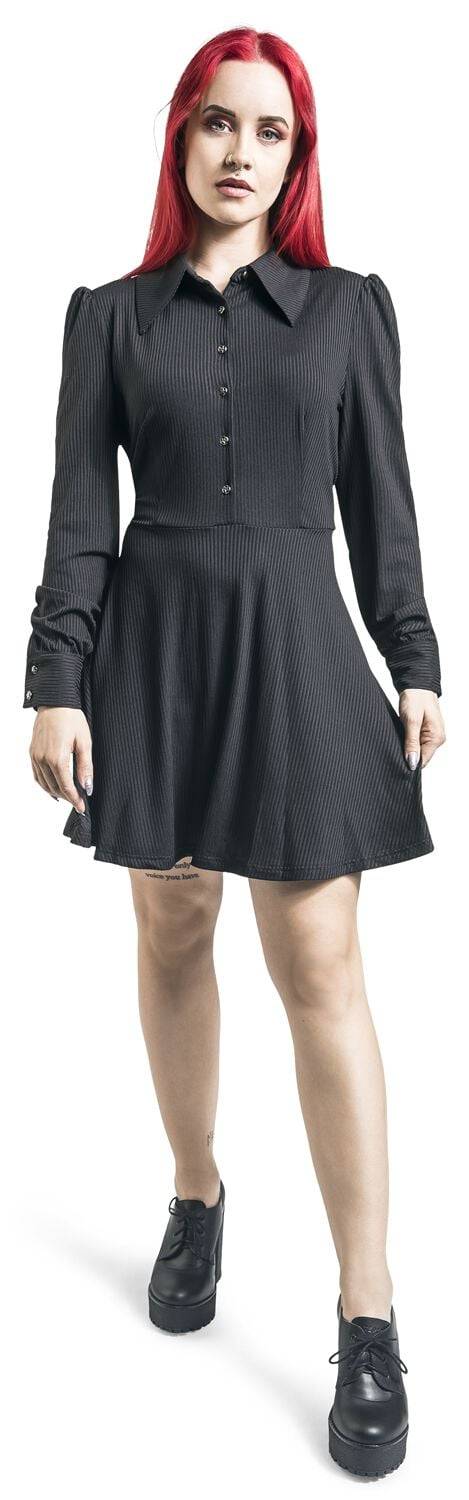 EMP "Pentacle Dress" Kurzes Kleid Schwarz Von Banned Alternative